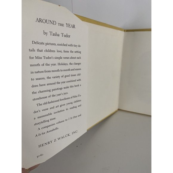 Tasha Tudor AROUND THE YEAR / First Edition 1957 Hardback Dust Jacket - Picture 4 of 8